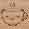 A simple design of a cup used as clip art for various applications.