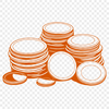 Colorful Coin Stack A digital illustration of a stack of coins in various denominations, suitable for vector graphics and design projects.