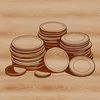 Detailed SVG Design of Various Coins Vector illustration of various denominations of coins with detailed designs.