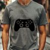 Modern Game Controller Vector Graphic High-resolution vector image of a modern video game controller with ergonomic design for improved gaming experience.