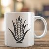 Free Vector Corn Illustration with Texture A high-quality vector illustration of a corn kernel with detailed texture and shading.
