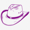 Traditional Cowboy Headgear Design A traditional cowboy hat design, ready to cut out or print.
