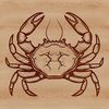 Crab Vector Graphic Free Download A digital illustration of a wild crab with detailed features.