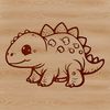 A detailed SVG graphic of a dinosaur design suitable for digital cutting machines or laser engraving.