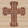 Detailed Christian Symbol Design A detailed, ornate cross design with intricate details, suitable for various graphic applications.