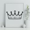Royalty Vector Illustration A vector illustration of a crown, suitable for digital design.
