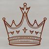 A regal crown illustration in vector format.