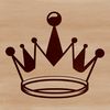 An SVG vector graphic design of a regal crown with intricate details.