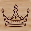 A crown illustration created in vector format as a digital download.