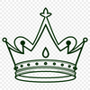 Laser Cut Crown Template in DXF Format A crown design in vector format, ideal for cutting machines and laser cutters.