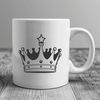 A regal SVG crown design A vector illustration of a crown design suitable for cutting machines like Cricut.