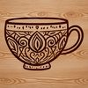 Free SVG Clip Art for Crafters A stylized illustration of a cup, suitable for vector art design projects.