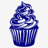 A sweet, multi-layered cupcake with frosting and sprinkles.