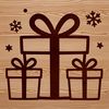A decorative gift box with a bow on top, designed as a digital vector art.