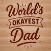 Quirky Fatherly Wisdom A humorous quote about fatherhood in a bold, cursive font.