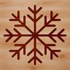Frosty Winter Pattern Simple geometric pattern featuring a stylized snowflake motif.