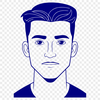 Simple Male Character Illustration A digital illustration of a man in a simple style.
