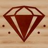 Vector Diamond Shape Designs A stylized vector shape of a diamond in various sizes and orientations.