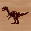 Beautiful Dinosaurs SVG Design A detailed illustration of a prehistoric dino in vector art format.