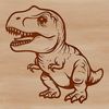 Free Dinosaur SVG Clip Art Illustration A digital design of a dinosaur available as a high-resolution SVG file.