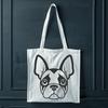 Boston Terrier Head Clipart Design Boston Terrier dog head with vector illustration style, suitable for cutting machine stencils.