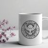 Free SVG Dove Clipart Design A detailed illustration of a white dove perched on a branch, suitable for vector art and design projects.