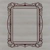 A geometric SVG graphic representing a decorative frame with intricate details.