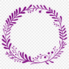 A floral design vector illustration of a decorative wreath in various shapes and sizes.