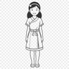 Adorable Vector Girl Character A young girl character in vector format.