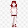 Adorable Vector Girl Illustration A young girl illustration created as vector art for both personal and commercial use.