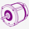 Elegant Electric Motor Diagram An illustrated diagram of an electric motor with mechanical components.
