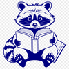 Free Racoon Clip Art Vector Image A simple design of a raccoon for graphic design and crafting projects.