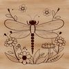 Vibrant Dragonfly Vector Graphic Colorful dragonfly vector graphic featuring delicate wings and a slender body.