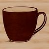 A simple, illustrated cup design for graphic projects and cutting machine crafts.