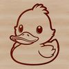 Waterfowl Wonders SVG A stylized illustration of a waterfowl bird with feathers and beak.