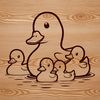 Quacking Good Time with This Vector Duck A cartoon duck illustration, suitable for various graphic design applications.