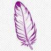 Elegant Feather Design SVG File A stylized feather design created using vector art, suitable for digital cutting machines or laser cutters.
