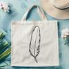 Detailed Feather Illustration for Digital Use A detailed SVG graphic of a feather, suitable for digital design and crafting projects.