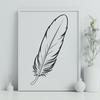 Beautiful White Feather SVG Clip Art A single white feather with a slight gradient effect, suitable for digital designs and cut-out projects.