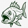 Free SVG fishing vector for DIY projects