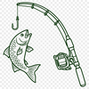 Fishing silhouette SVG cut file for laser cutter