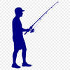 Fishing silhouette vector art for Cricut cutting machine