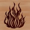 Free Clip Art Flame Graphics A stylized illustration of a flame shape, suitable for vector art and cutting machine projects.
