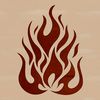 A digital representation of flames in vector format, suitable for cutting machines or graphic design projects.