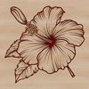 Detailed Hibiscus Bloom Vector Image A detailed illustration of a Hibiscus flower, suitable for gardening projects and designs.