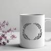 Free SVG Template for Crafting Projects A floral design made from interconnected loops and stems, suitable as a template for crafting or digital design.
