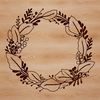 A floral wreath designed as vector art, suitable for various cutting machines and digital designs.