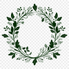 Lovely Floral Garland Template Download A floral wreath designed with vector art, suitable for commercial and personal use.