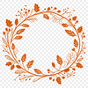 A digital floral wreath illustration designed as a vector graphic.