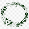 Interwoven Floral Garland A floral wreath design made up of intertwined flowers and foliage in a vector format.